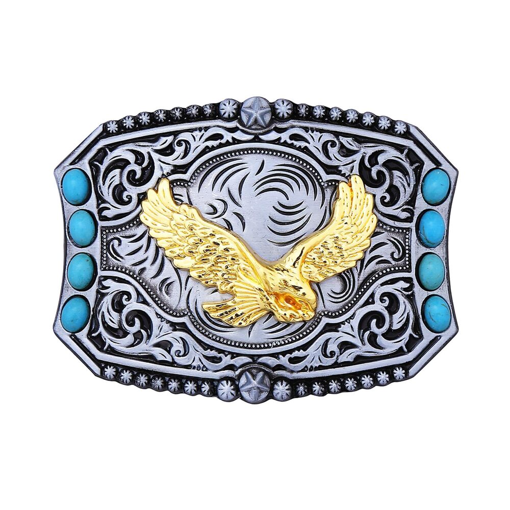 6189 Western Belt Buckles Western Cowboy Cowgirl Belt Buckle with Eagle